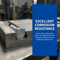 Vis à tête carrée en acier au carbone galvanisé avec plaque de zinc, vis en T pour panneaux photovoltaïques, fixations pour supports solaires, vente en gros, direct usine