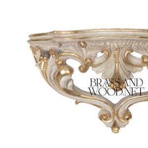 Consola de Pared Clásica de Lujo con Espejo Ornamentado - Product Image 5