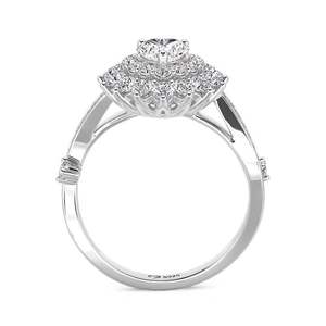 Bague de promesse Jeulia Double Halo Twist Heart en argent sterling - Product Image 3