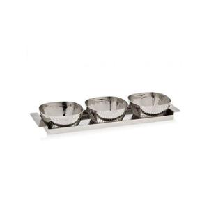 Bandeja de Servicio de Acero Inoxidable de Primera Calidad con Diseño Martillado, Forma y Tamaño Personalizables para Uso Doméstico y Hotelero - Product Image 4