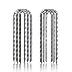 Piquets de tente en métal en forme de U, en acier galvanisé, pour le camping en plein air, utilisables en toutes saisons - Product Image 1
