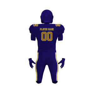 Su propio uniforme de fútbol americano Nuevo diseño Uniforme de fútbol americano Servicio OEM Conjunto de uniforme de fútbol para hombres - Product Image 6