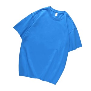 เสื้อยืดผู้ชายผ้าคอตตอนสีพื้นพิมพ์ลายคอกลมทันสมัยโลโก้ตามสั่ง - Product Image 1