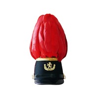 THREEATONE ENTERPRISES Alemania Gorra de Comandante de la Marina Real Bordada a Mano, Poliéster+PVC, Cuatro Estaciones, Alta Calidad, para Adultos