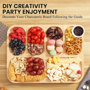 Şeffaf kapaklı Charcuterie kurulu, seyahat taşınabilir peynir tahtası Charcuterie kutuları mutfak için kesme tahtaları - Product Image 4