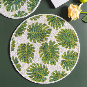 แผ่นรองจานที่เป็นมิตรต่อสิ่งแวดล้อมสไตล์ยุโรปคลาสสิกงานแฮนด์เมดแผ่นรองจานลายเปลือกหอยมุก - Product Image 3