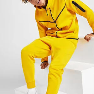 Costumes de jogging d'hiver de haute qualité pour hommes Survêtement à fermeture éclair Vêtements de sport confortables Unisexe OEM Couleur personnalisée Meilleur prix pour les hommes - Product Image 2