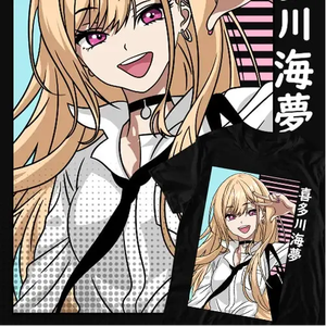 T-shirt Anime Kitagawa Marin en jersey 100% coton avec décoration logo - Product Image 2