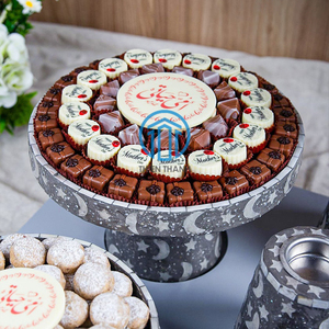 Exhibición artesanal de postres de Ramadán, soporte para pastel de nácar, bandeja decorativa para fregona para pasteles, dulces y elegantes ajustes de mesa - Product Image 6