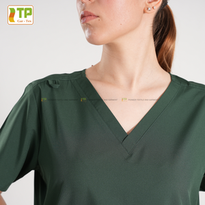 Uniformes Médicos para Mujer Listos para Entrega, Diseño Jogger Elástico de Poliéster y Spandex, Conjuntos de Uniformes Médicos con Estampado Digital, Vietnam - Product Image 2