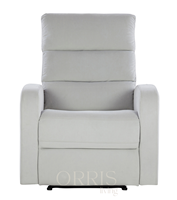 Fauteuil inclinable à bascule robuste pour salon, chambre, bureau à domicile, hôtel, salle à manger – Structure métallique, design moderne, confortable