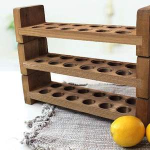 SOPORTE DE HUEVOS DE MADERA DE ALTA CALIDAD DE ÁRBOL PARA COCINA DE GRANJA y uso en el mercado Utensilios de cocina Bandeja de huevos para Keed Egg Safe - Product Image 4