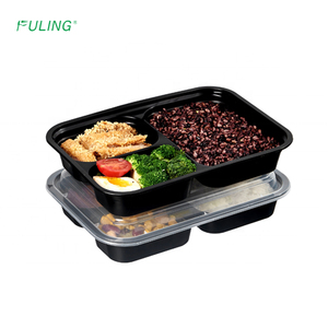 Contenedor de Alimentos Desechable de 26 oz con Tapas, Contenedor para Preparación de Comidas, Caja Bento de Plástico con 3 Compartimentos - Product Image 4