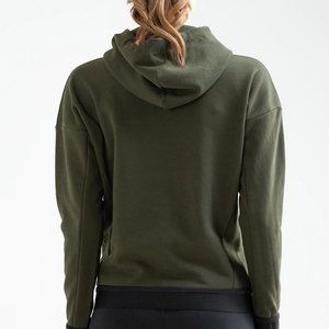 2025 Haute Qualité Broderie Logo Personnalisé Pas Cher Pull 100% Coton En Gros Femmes Satin Doublé À Capuche - Product Image 3