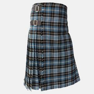 Kilt en tartan écossais pour hommes Kilt à motif de clan Highland sur mesure avec plis et sangles de couteau - Product Image 3