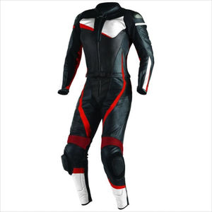 Combinaisons de course de moto en cuir sur mesure, vêtements de sport coupe-vent, vêtements de course automobile, fabrication sur mesure par Zavi Sports Wear - Product Image 1