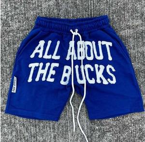 Haute qualité hommes américain à la mode soleil délavé Shorts avec Patch Shorts de travail personnalisé sérigraphié lavage à l'acide ourlet brut Shorts pour hommes - Product Image 5