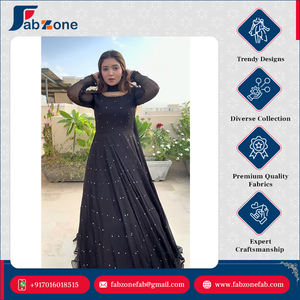 มีขนาด8XL x 6เมตรสำหรับงานผ้าจอร์เจียประดับเพชรเทียมแขนเสื้อบากบถูกยาว6เมตรพร้อม dupatta - Product Image 5