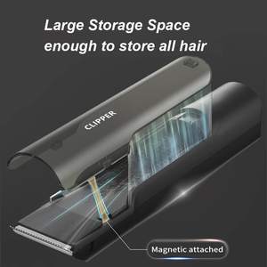 Kit de tondeuses à cheveux sans fil professionnelles pour hommes, tondeuse à barbe puissante avec aspiration des cheveux, alimentation par batterie américaine - Product Image 6