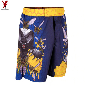 Vente en gros, grappin d'entraînement personnalisé, short de combat MMA extensible dans les 4 sens pour hommes, prix bon marché - Product Image 5