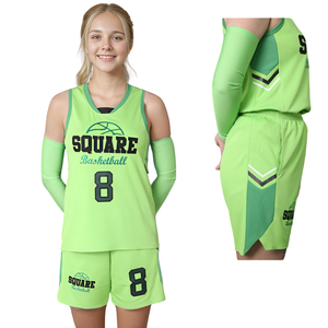 Uniforme de basket-ball pour femmes conçu sur mesure OEM 100% polyester sergé impression sublimée respirant taille plus numéro de nom - Product Image 1