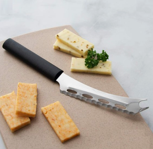 Ensemble de fromage à manche isolé noir couteau à fromage en métal fait main de Style luxe moderne avec poignée utilisation de la vaisselle - Product Image 1