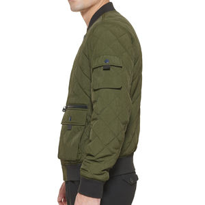 Blouson Bomber Léger en Toile à Capuche pour Homme, Fermeture Éclair, Séchage Rapide, Poignets Côtelés, Style Urbain Écologique Rembourré pour l'Hiver - Product Image 3