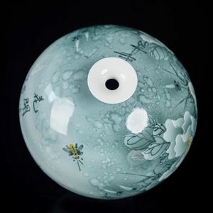 แจกันเซรามิกแบบพิเศษไม่เหมือนใครสำหรับตกแต่งแบบอาร์ตเดคโคสำหรับทุ่งหญ้าดอกไม้แห้งแจกันวางพื้นตกแต่งวันเกิดสำหรับโต๊ะในบ้านสำนักงาน - Product Image 3