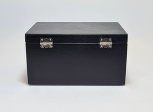 Nouvelle boîte de rangement en bois noire personnalisée organisateur de bijoux élégant personnalisé en gros pour l'organisation de stockage de bureau de cuisine à domicile - Product Image 3