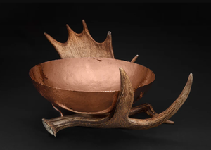 Vente en gros 2024 bol en métal support en bois de cerf décor de table de mariage fruits dessert fruits secs bols de service maison cuisine table à manger - Product Image 2