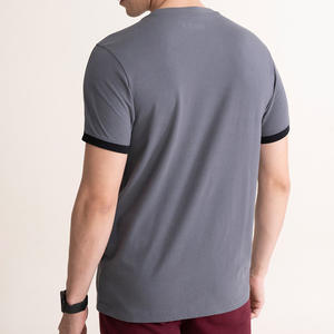 T-shirt personnalisé avec impression de logo, col rond, manches courtes, 100% coton, uni, pour homme - Product Image 4