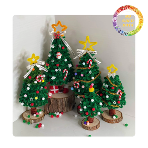 Cute DIY Chenille <b>Christmas</b> <b>Tree</b> from Viet Nam | DIY set and ready <b>tree</b> available - Product Image 2