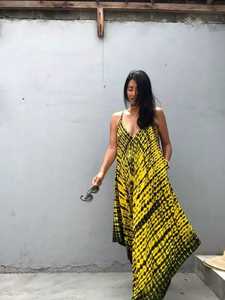 Mono de Verano para Mujer al por Mayor, Mono Teñido a Mano, Mono sin Mangas, Mono Informal Holgado para Mujer, Ropa de Playa - Product Image 5