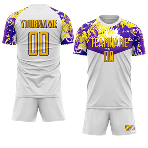 Nouveauté, uniforme de football d'équipe de haute qualité, respirant, léger, ensemble de course, tenue d'entraînement, manches courtes, col en V, football - Product Image 1