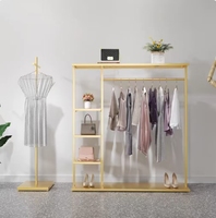 Porte-vêtements Premium Robustes et Lavables, Présentoir Vertical Modulaire avec Étagères Latérales, Couleur Personnalisable pour Vêtements