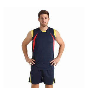 ชุดเครื่องแบบวอลเลย์บอลสำหรับผู้ชายชุดกางเกงขาสั้นเสื้อเจอร์ซีย์ทีมระบายอากาศได้อย่างรวดเร็วโลโก้ตามสั่ง - Product Image 1