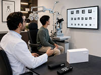 Tabla de Agudeza Visual Digital Profesional con Control Remoto Inalámbrico, Tabla de Visión LCD para Consultorio de Optometría