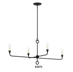 Candelabro de iluminación Interior de Metal negro, lámpara colgante de diseño moderno, candelabro de Metal, uso de aspecto moderno para decoración de comedor - Product Image 5