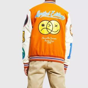 Chaquetas universitarias personalizadas Chaquetas formales de béisbol Letterman Chaquetas de cuello alto Camuflaje Primavera recubierto Lana/Cuero Algodón Hecho Pakistán - Product Image 4