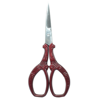 Ciseaux élégants pour gauchers Poignée en acier inoxydable enduite de plusieurs couleurs lisse pour une belle broderie Coupe des sourcils