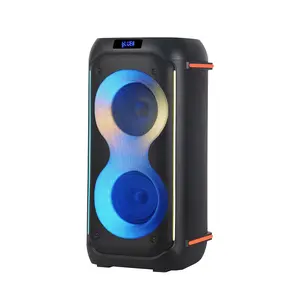 NDR Oem Odm haut-parleur de fête à domicile 1000 w karaoké Bt Subwoofer extérieur Portable haut-parleur Partybox 1000 avec lumière Led