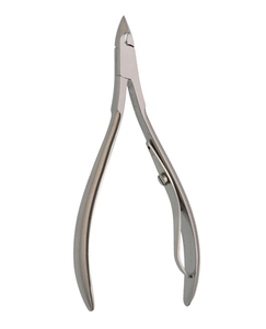 Professional Stainless Steel Cuticle Nipper 10 cm, Lap Joint, S/Spring Flat Blade Sharp Tip <b>Nail</b> <b>Tool</b> for Adults Finger - Product Image 1
