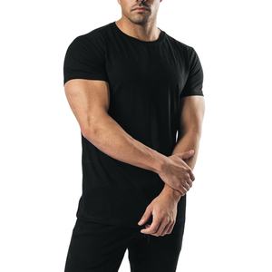 305 GSM 100 algodón liso de manga corta de gran tamaño para hombre Camiseta gruesa Heavyweight Essentials en blanco logotipo personalizado camiseta para hombres - Product Image 1