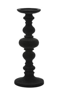 Support de bougie en métal géométrique abstrait moderne, minimaliste, noir, pour bougie conique, pour le salon, le cheminée, la décoration de Noël - Product Image 6