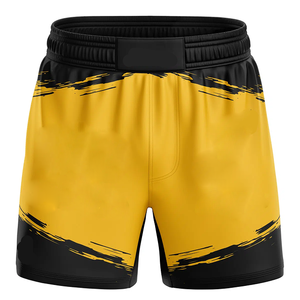 กางเกงขาสั้น MMA 2025เกรดสูงวัสดุผ้าสแปนเด็กซ์/ โพลีเอสเตอร์ผ้าแห้งเร็วระบายอากาศได้ดีผลิตตามขนาดโลโก้ได้ตามต้องการ - Product Image 4