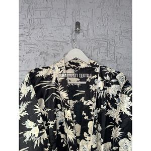 Bata de algodón para mujer Bloque de mano largo Impreso Floral Kimono Verano Noche Corbata Cierre Ropa de dormir para uso doméstico - Product Image 3