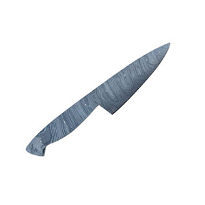 Couteau de chef damas personnalisé de 8 pouces en acier au carbone pleine soie style design industriel fait à la main outil de cuisine professionnel vente en gros - Product Image 2