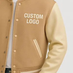 Veste de survêtement streetwear pour homme personnalisée 2026, logo imprimé sur le devant, broderie, design en tissu éponge, vente en gros, meilleure qualité - Product Image 2