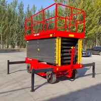 Plateforme élévatrice à ciseaux hydraulique entièrement électrique miniature Ali 20 pieds 30 pieds 40 pieds autopropulsée avec certification CE