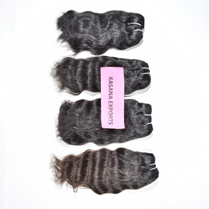 Fabrique des Extensions de Cheveux Humains Ondulés en Gros Non Transformés, Vendeurs Indian 100% Deep Wave Natural Bundle Wavy - Product Image 4